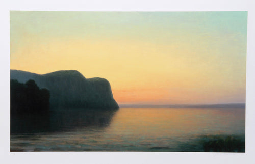 Hook Mountain, Yellow Sky Lithograph | John Beerman,{{product.type}}