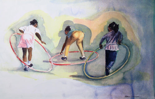 Hoola Hoop Watercolor | Steven Johnson,{{product.type}}