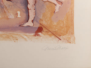 Hop Scotch Lithograph | Marcia Marx,{{product.type}}
