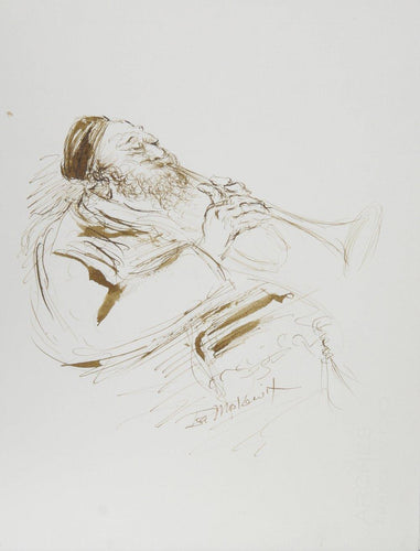 Horn Player - I Ink | Ira Moskowitz,{{product.type}}