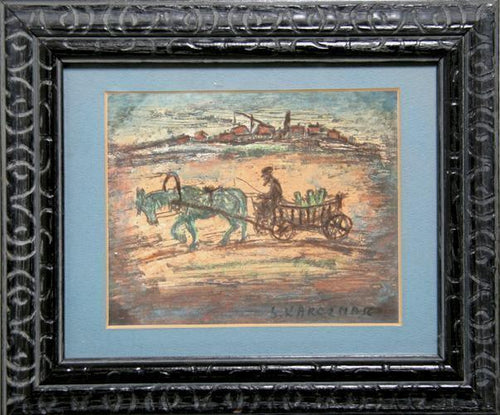 Horse and Cart Gouache | Simon Karczmar,{{product.type}}