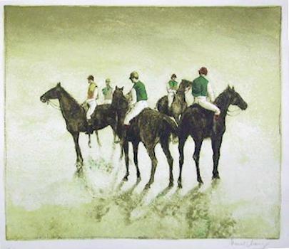 Horses Lithograph | Bernard Charoy,{{product.type}}