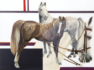 Horses Lithograph | Popo and Ruby Lee,{{product.type}}