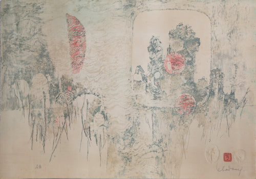 Horses Rearing at Window Etching | Lebadang (aka Hoi),{{product.type}}