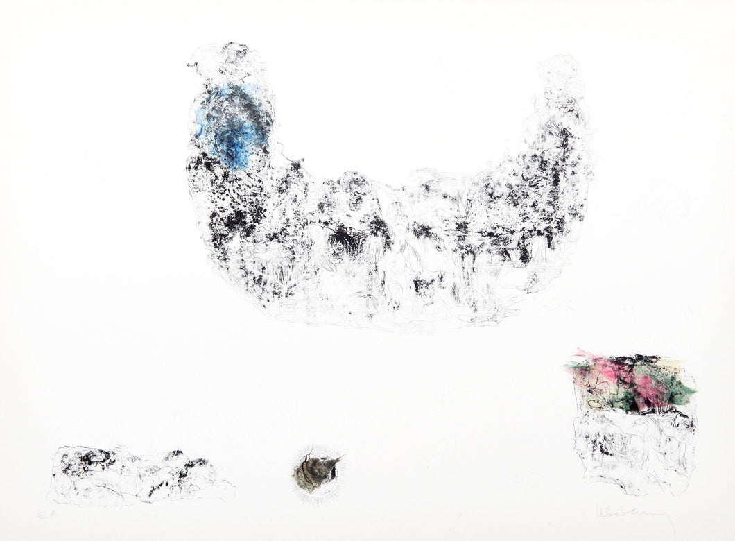Horses - Variation 12 (Blue, Pink and Green) Lithograph | Lebadang (aka Hoi),{{product.type}}