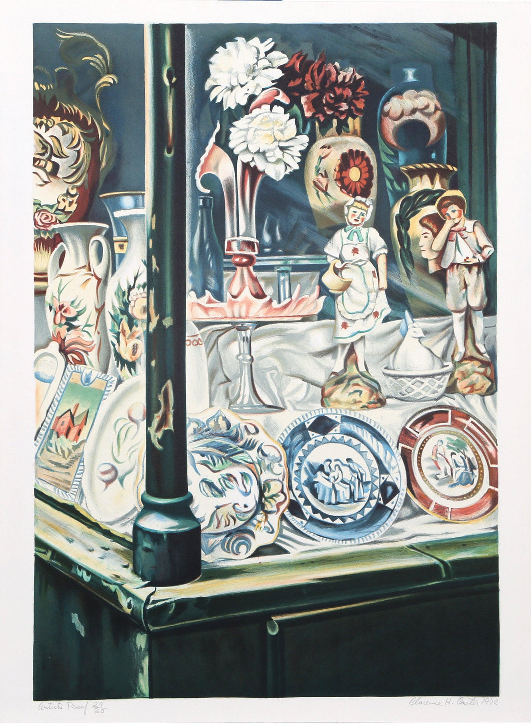 Hospitalities Long Past Screenprint | Clarence Holbrook Carter,{{product.type}}