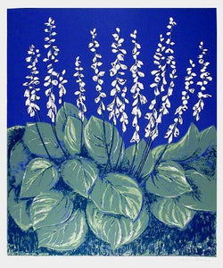 Hosta Lilies Screenprint | Janet Mustin,{{product.type}}