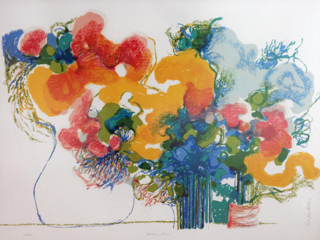 Hot House Flowers Lithograph | Ronald Julius Christensen,{{product.type}}