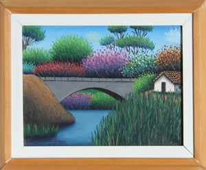 House by a River Acrylic | Roberto Velasquez,{{product.type}}