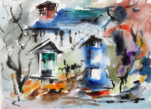 House (P1.2) Watercolor | Eve Nethercott,{{product.type}}