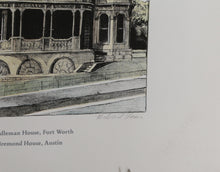 Houses, Texas Lithograph | Richard Haas,{{product.type}}