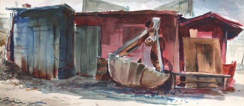 Howard Beach (P3.13) Watercolor | Eve Nethercott,{{product.type}}