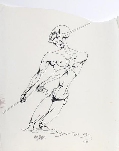 Humanoid Swimmer Ink | Jon Robyn,{{product.type}}