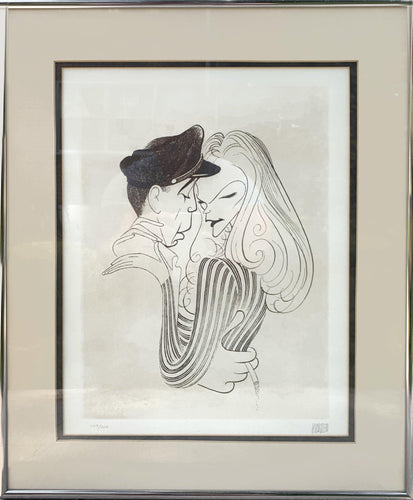 Humphrey Bogart and Lauren Bacall Etching | Al Hirschfeld,{{product.type}}