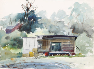 Hut (P4.2) Watercolor | Eve Nethercott,{{product.type}}