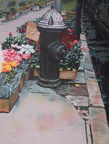 Hydrant Lithograph | Joseph Correale,{{product.type}}