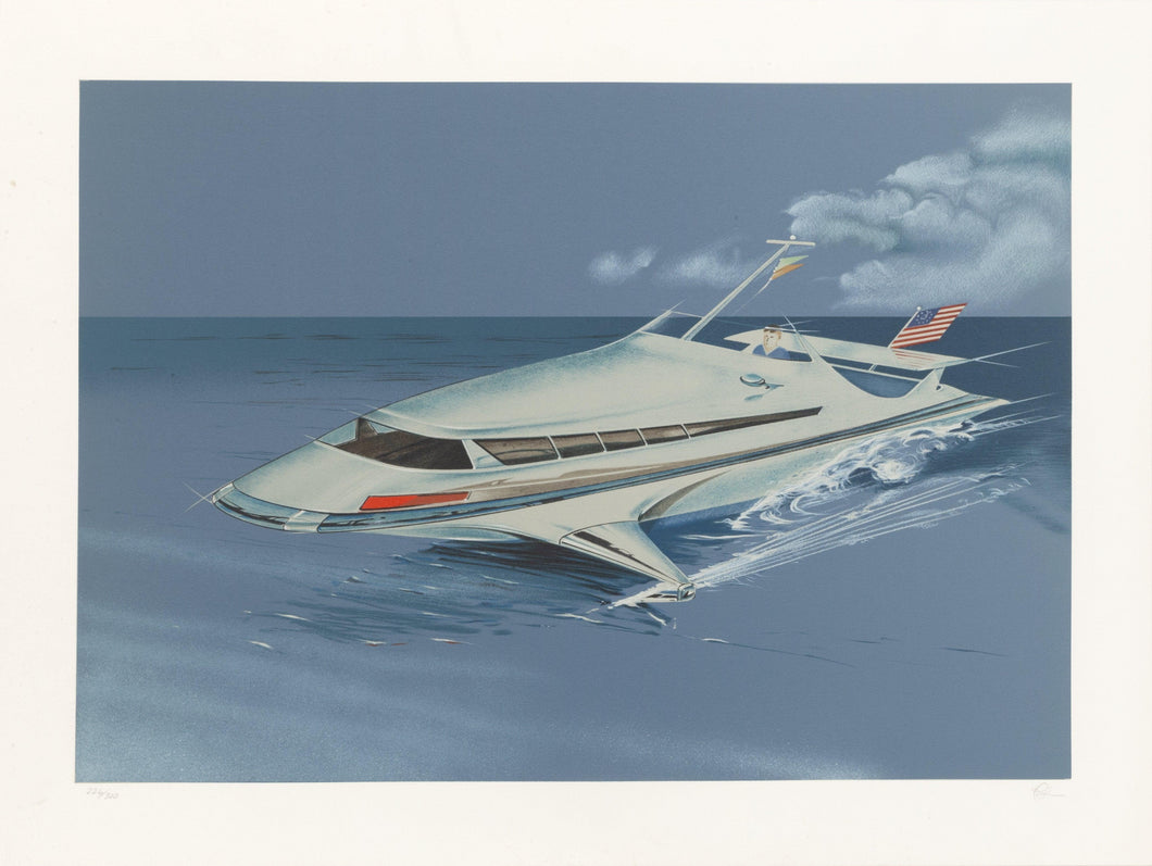 Hydrofoil Lithograph | Raymond Loewy,{{product.type}}