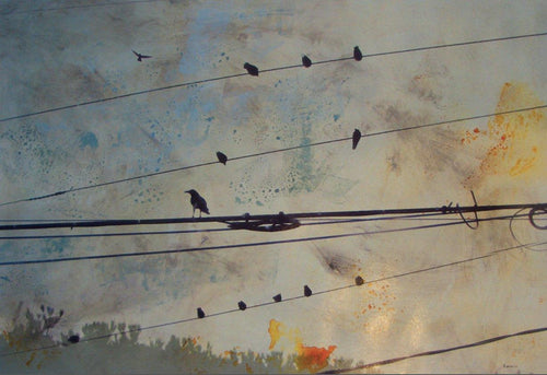 I'll Fly Away III Mixed Media | Sara Abbott,{{product.type}}