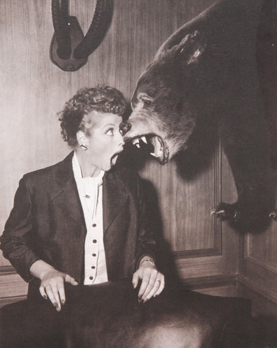 I Love Lucy - Lucille Ball, Bear Stare Black and White | Unknown Artist,{{product.type}}