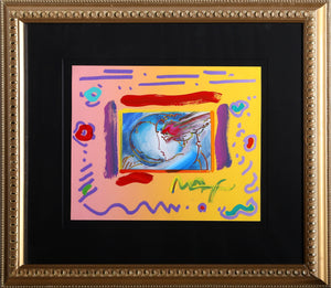 I Love the World Mixed Media | Peter Max,{{product.type}}