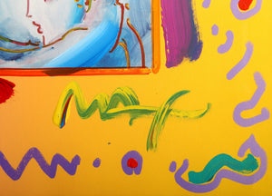 I Love the World Mixed Media | Peter Max,{{product.type}}