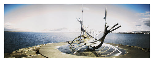 Iceland - Whale Sculpture Seascape Color | Jonathan Singer,{{product.type}}