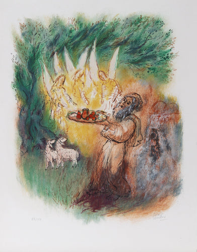 III from Visions of the Bible Lithograph | Reuven Rubin,{{product.type}}