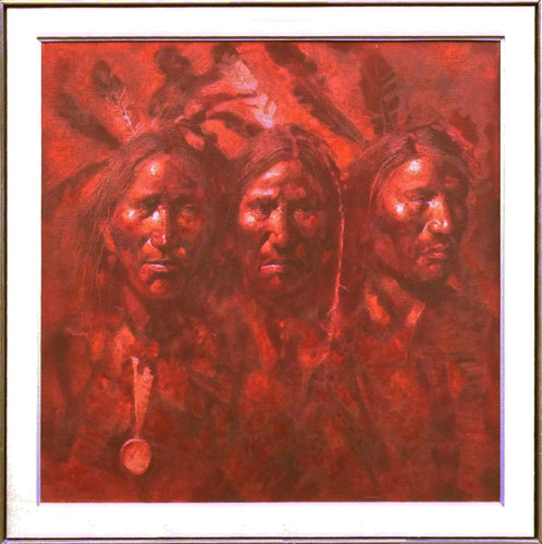 III Native American Chiefs Oil | Jorge Braun Andres Tarallo,{{product.type}}