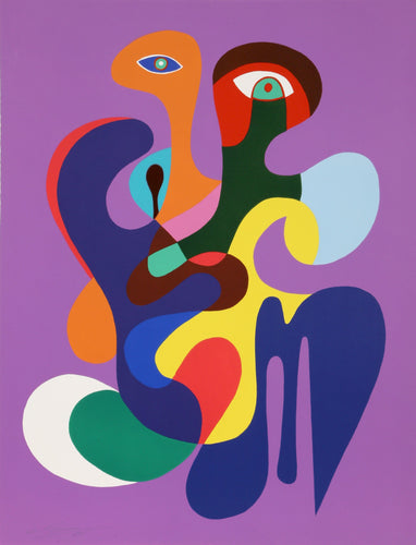 Impressions in Violet Lithograph | Solomon Shukman,{{product.type}}