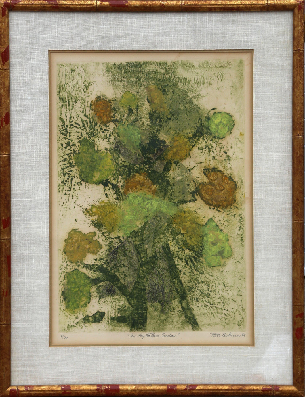 In My Father's Garden Etching | Ruth Kerkovius,{{product.type}}