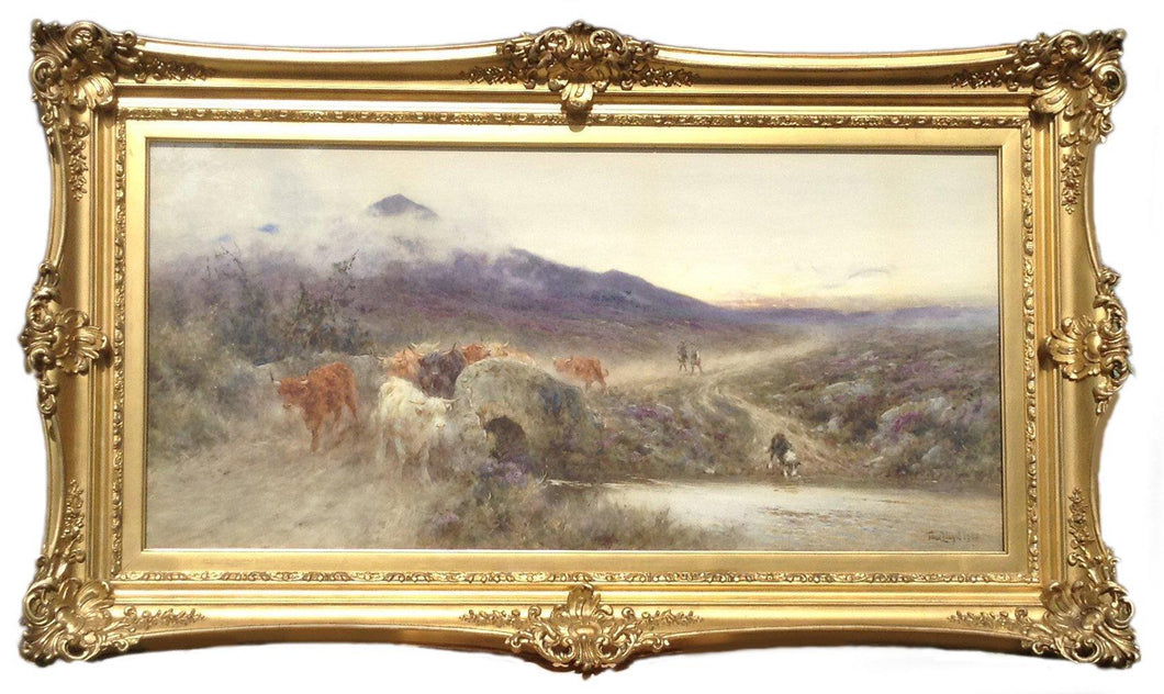 In the Mist, Waling the Scottish Highlands Watercolor | Thomas James Lloyd,{{product.type}}