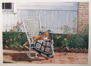 In the Rocking Chair Lithograph | Helen Rundell,{{product.type}}