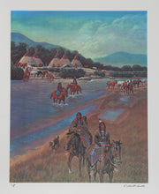 Indian Camp On Little Wood River Lithograph | Rockwell Smith,{{product.type}}