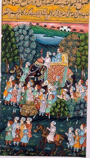 Indian Miniature painting 2 Gouache | Unknown, Indian,{{product.type}}