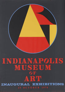 Indianapolis Museum of Art - Inaugural Exhbitions Poster | Robert Indiana,{{product.type}}