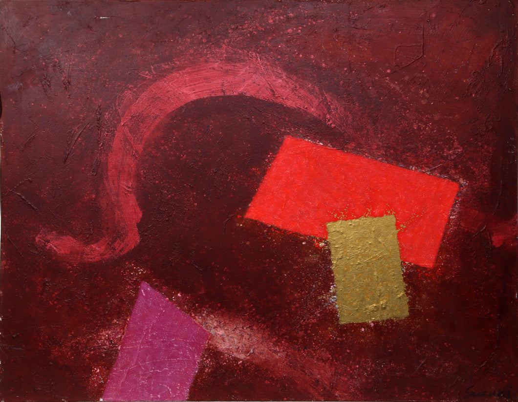 Instability with Gold Rectangle Acrylic | James Hiroshi Suzuki,{{product.type}}