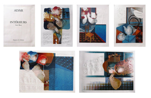 Interieurs Suite Bleue Lithograph | Sunol Alvar,{{product.type}}