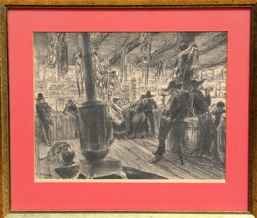 Interior Navajo Trading Post Lithograph | Ira Moskowitz,{{product.type}}