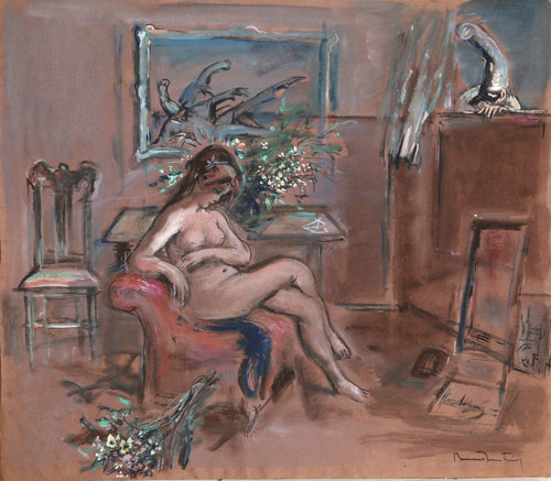 Interior Scene 1 Watercolor | Bruno Martini,{{product.type}}