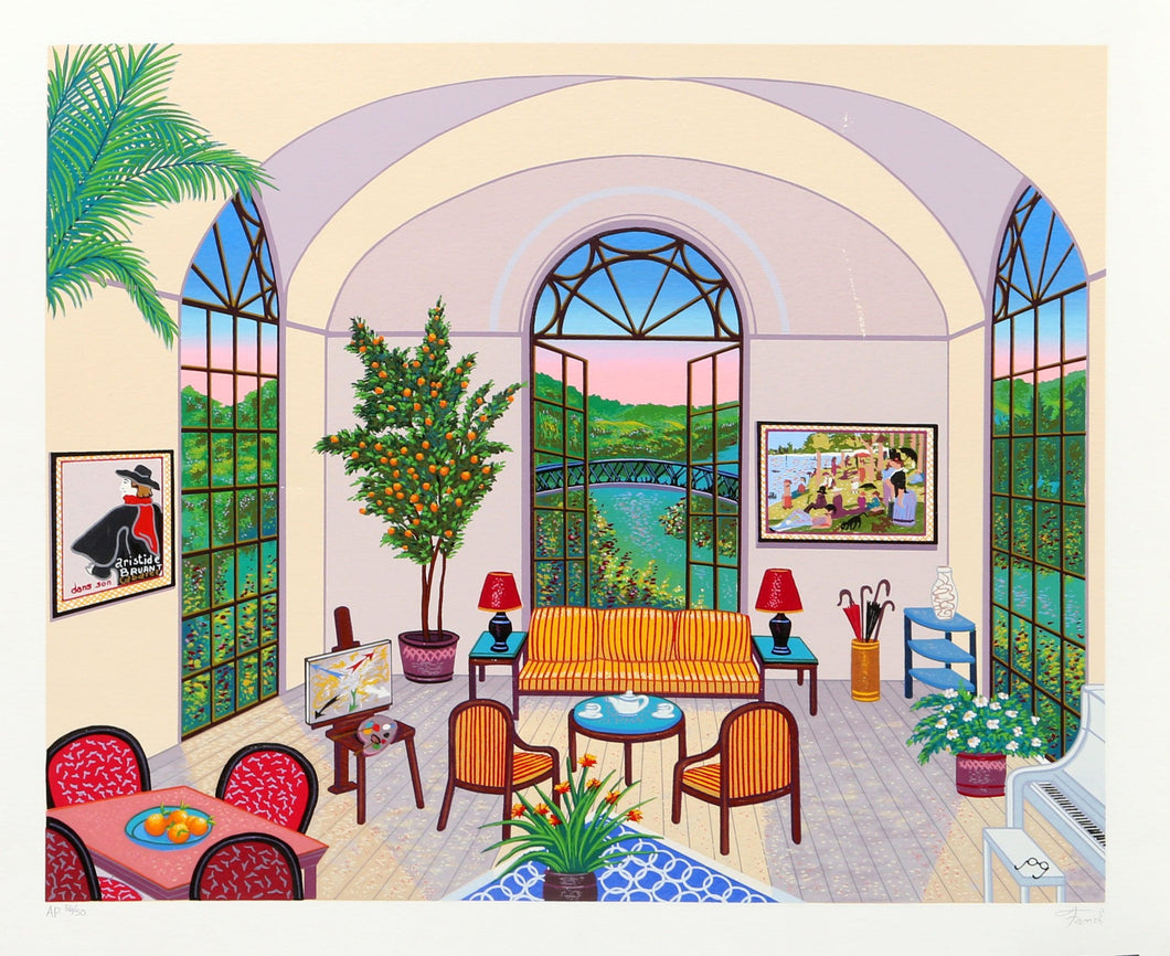 Interior with Seurat Screenprint | Francois Ledan (aka Fanch),{{product.type}}