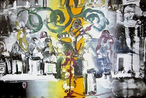 Introduction for a Blues Queen Lithograph | Romare Bearden,{{product.type}}