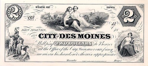 Iowa  - Two Dollars Currency | American Bank Note Commemoratives,{{product.type}}
