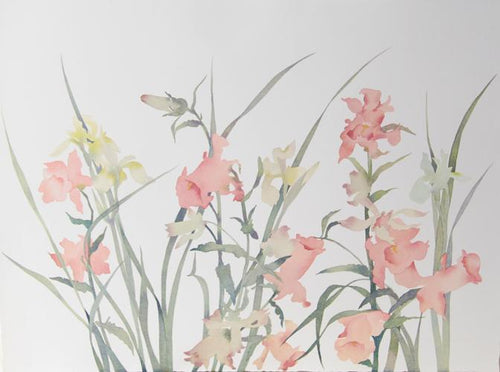 Iris and Trumpets Lithograph | Susan Headley van Campen,{{product.type}}