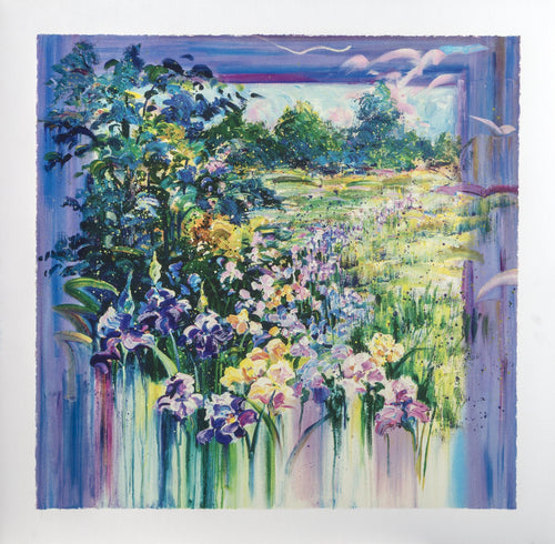 Iris Meadows Screenprint | Rebecca Hardin,{{product.type}}