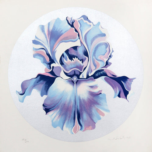 Iris on Silver Screenprint | Lowell Blair Nesbitt,{{product.type}}