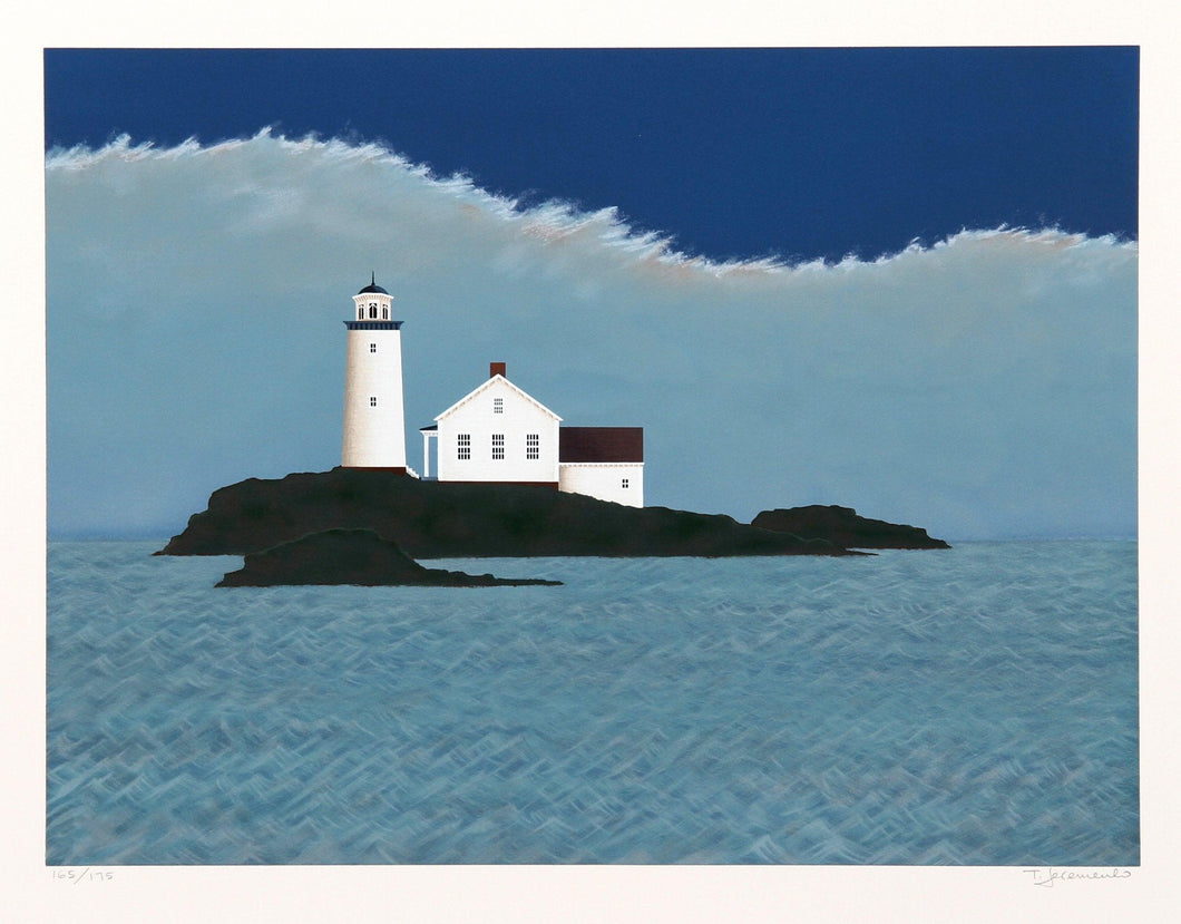 Island Lighthouse Screenprint | Ted Jeremenko,{{product.type}}