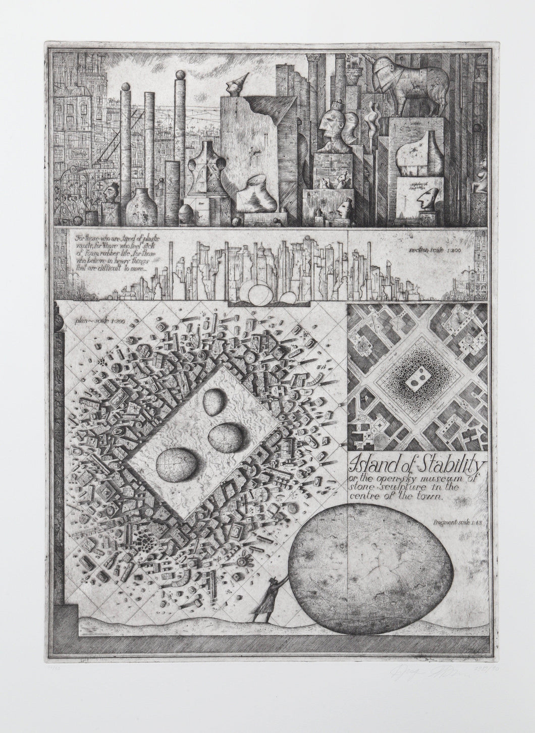 Island of Stability from Brodsky and Utkin: Projects 1981 - 1990 Etching | Alexander Brodsky and Ilya Utkin,{{product.type}}