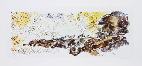 Israeli Court Musician Lithograph | Chaim Gross,{{product.type}}