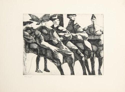 Italian Women / Family II Etching | John Fenton,{{product.type}}