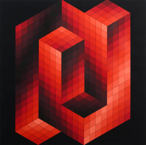 Izzo-22 from the Gestalt Portfolio screenprint | Victor Vasarely,{{product.type}}